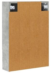 Szafka z lustrem do łazienki betonowy szary 50 x 14,5 x 70 cm