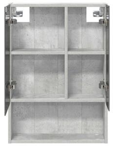 Szafka z lustrem do łazienki betonowy szary 50 x 14,5 x 70 cm