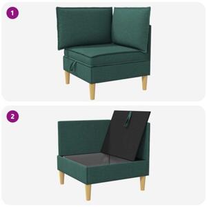 Sofa z miejscem do przechowywania tkanina