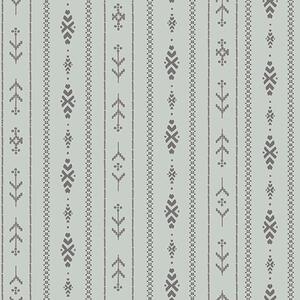 Tapety Etniczny motyw z wzorami w kolorach szarym i miętowym, Tapety Geometryczne, Tapety w paski, a00138 : Uwalls.pl