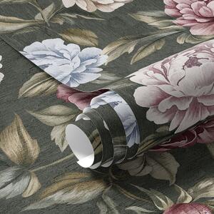 Tapety Piwonie na ciemnozielonym tle, Tapety Z kwiatami, Tapety Piwonie, a00106 : Uwalls.pl