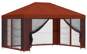 Altana z bokami 4 × 3 m terakota Poliester i Stal 190 gsm