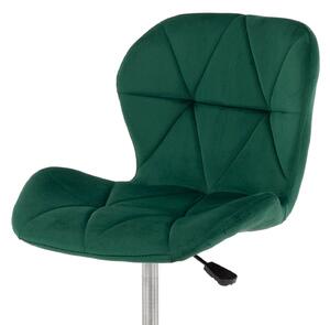 EMWOmeble Krzesło obrotowe ART118S / zielony welur, noga czarna