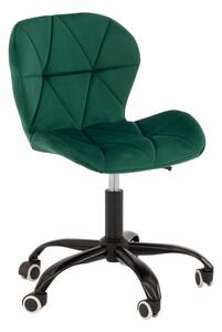 MebleMWM Krzesło obrotowe zielone ART118S / welur, noga czarna