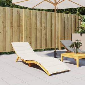 Poduszka na leżak, kremowy melanż, 200x70x4 cm