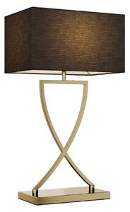 Lampa Stołowa Lucande, Evaine, czarny, salon, metal, nowoczesny