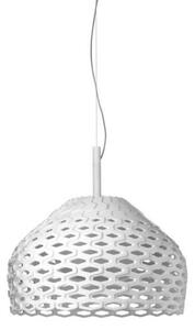 Lampa Wisząca FLOS, Tatou, ściemnialny, biały, salon, tworzywo sztuczne, design