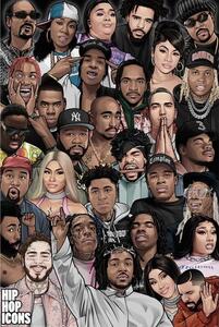 Plakat, Obraz Hip Hop - Icons, (61 x 91.5 cm)