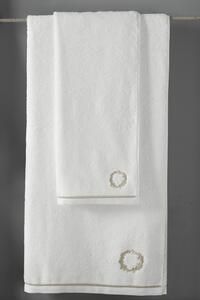 Ręcznik kąpielowy SEHZADE 85x150cm Śmietankowy / złoty haft