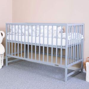 Łóżeczko dla dzieci New Baby BASIC szare