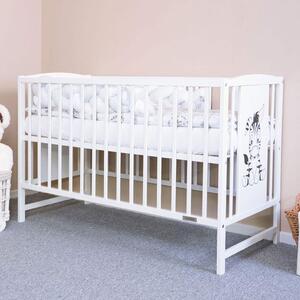 Łóżeczko dla dzieci New Baby POLLY Zebra białe
