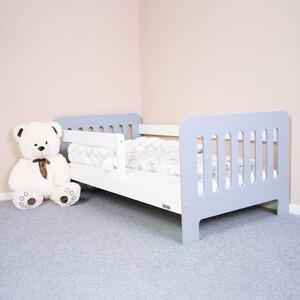 Łóżeczko dla dzieci tapczanik New Baby ERIK 160x80 cm biało-szare