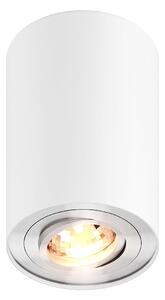 Rondoo lampa sufitowa 1-punktowa kierunkowa biała/srebrna 45519