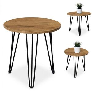 Stolik 60 cm okrągły nierozkładany, nogi Metalowe „ Hairpin legs_ ” I ArtDHome