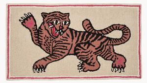 Ręcznie tuftowany dywan z wełny Pink Tiger