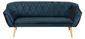 Stylowa Skandynawska Sofa Rosa 3 Osobowa Królewski Granat