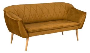 Stylowa Skandynawska Sofa Rosa 3 Osobowa Złoty