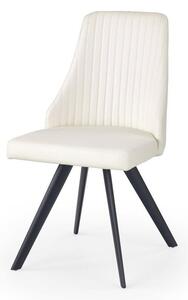 Wygodne biało czarne krzesło K206