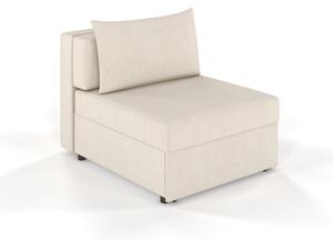Beżowa rozkładana sofa Dancan OLGA z funkcją spania i pojemnikiem na pościel / szerokość 86 cm
