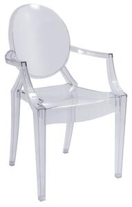 Stylizowane krzesło z poliwęglanu Luis