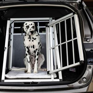Skrzynia transportowa aluminiowa dla psów, 54 × 69 × 60 cm