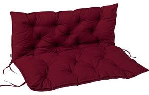 STILISTA poduszka na ławkę, 98 x 100 x 8 cm, ciemna. czerwon