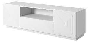 Szafka RTV Asha z szufladą i wnęką 167 cm - biały mat