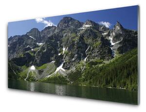 Obraz Szklany Góry Jezioro Las Krajobraz