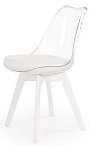 Transparentne krzesło z poduchą K245