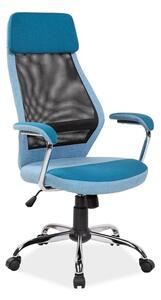 Niebieskie krzesło biurowe Q-336