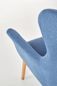 EMWOmeble COTTO fotel wypoczynkowy niebieski