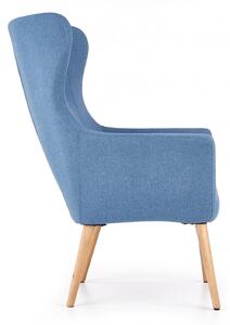 EMWOmeble COTTO fotel wypoczynkowy niebieski