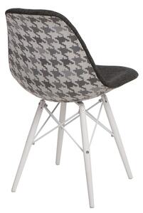 Krzesło P016W Pattern szary/pepitka