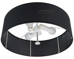 Plafon LAMPA sufitowa 6390 Nowodvorski abażurowa OPRAWA klasyczna okrągła czarna - czarny