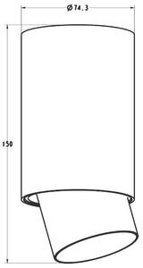 Downlight LAMPA sufitowa SCOPE ACGU10-144 Zumaline metalowa OPRAWA regulowana tuba okrągły spot biały - biały