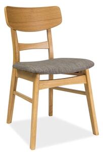 Drewniane krzesło z tapicerowanym siedziskiem CD-61
