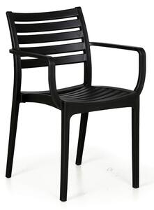 Krzesło ogrodowe SLENDER, czarny