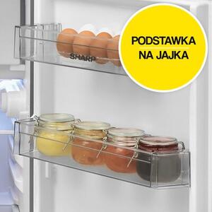 Lodówka SHARP SJ-UE121T0S-EU bez blatu 83.8cm Srebrna