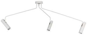 Sufitowa LAMPA regulowana EYE SUPER 6491 Nowodvorski metalowa OPRAWA tuby na wysięgnikach biała - biały
