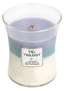 Świeca zapachowa Trilogy Calming Retreat WoodWick średni wazon