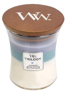 Świeca zapachowa Trilogy Calming Retreat WoodWick średni wazon