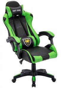 Fotel Gamingowy, krzesło gracza EXT Green