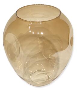 Klosz szklany Gruszka D145 transparentny bursztynowy
