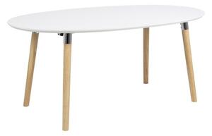 Owalny stół rozkładany w stylu skandynawskim Belina
