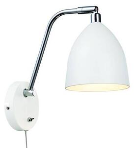 Kinkiet LAMPA industrialna FREDRIKSHAMN 105026 Markslojd ścienna OPRAWA metalowa regulowana biała - biały