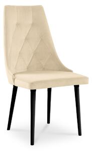 Krzesło tapicerowane CARO VELVET beżowy / PA02