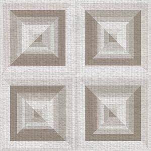 Tapety Geometryczny trójwymiarowy wzór w odcieniach szarości i beżu, Tapety w stylu skandynawskim, a00187 : Uwalls.pl