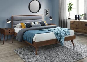 Łóżko sypialniane z drewna na wysokich nóżkach Orlando 160