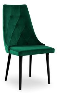 Modne krzesło CARO VELVET w kolorze zielonym / KR19