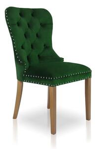 Krzesło MADAME II GOLD zielony/dąb